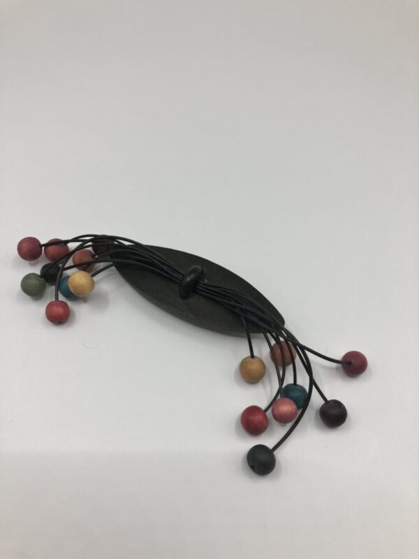 Vintage broche van hout