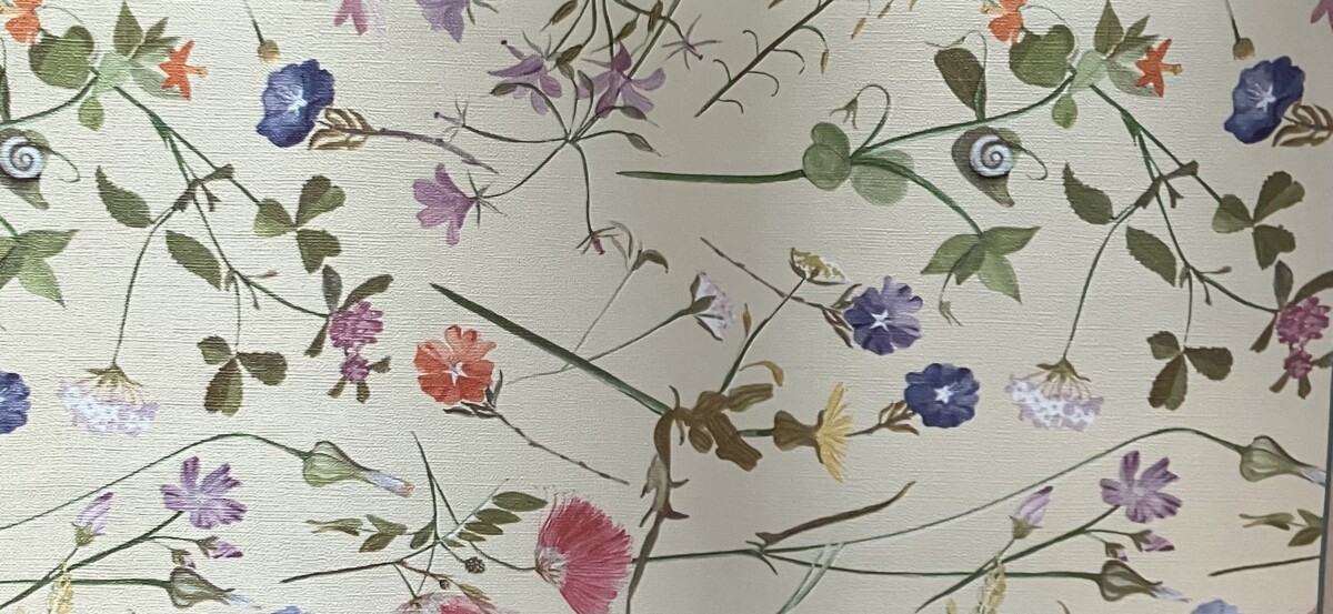 Houten kist, in zacht groen en bloemenprint op deksel - Afbeelding 4