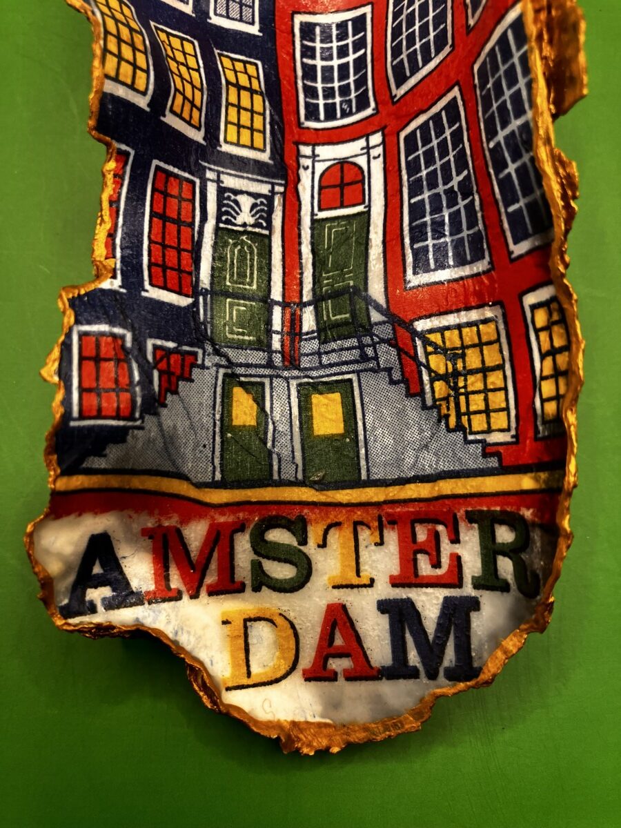 Oesterschelp Amsterdam in vrolijke kleuren - Afbeelding 2